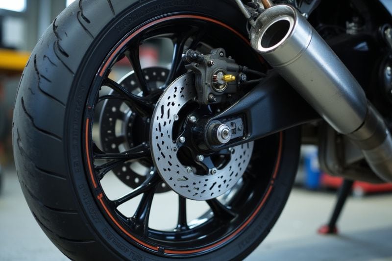Cambiar ruedas de moto