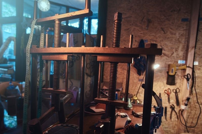 taller antiguo de coche